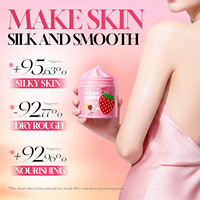 Lotion Corporelle Éclaircissante et Hydratante à la Vitamine C OEM/ODM 200g Fraise Rose pour Femme Soin Quotidien de la Peau Vente en Gros