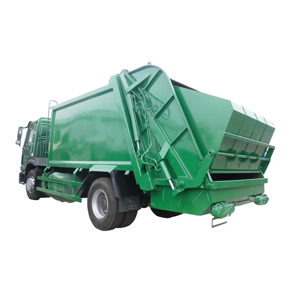 Gebraucht 10 m3 Mülleimer Abnehmbarer Müllwagen Max Kompression Müllwagen aus zweiter Hand guter Zustand
