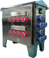 Boîtier de prises extérieur multi-prises robuste, étanche IP54, tension nominale 220/380V, verrouillage multi-facteurs