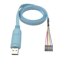 Kabel Serial USB 2.0 ke TTL/UART dengan Chip CP2102N 1.2M Pelindung Foil PVC untuk Sistem Tertanam Komputer