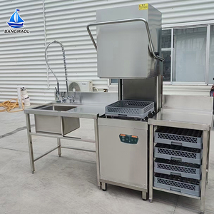 Professional Pass-through Commercial Dishwasher High Temperature Automatic Sterilizing Machine <b>Kitchen</b> Equipment Large - Product Image 2
