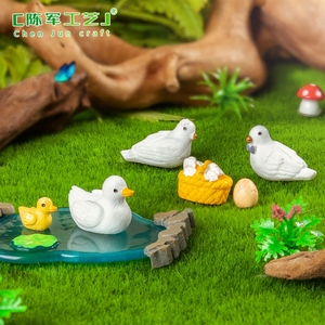 Micro-paesaggio in muschio per uccelli - Accessori decorativi da appendere fai da te per giardino <span class=keywords><strong>e</strong></span> animali domestici, mini ornamenti - Product Image 2