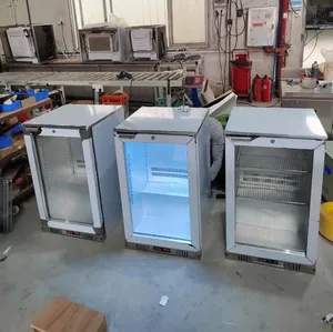 Nevera Exhibidora de Bebidas y Cerveza de 2 Puertas con Parte Trasera de Acero Inoxidable - Nevera Exhibidora Comercial para Bar - Product Image 5