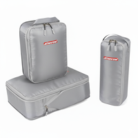 Cubes d'emballage de voyage d'usine avec logo personnalisé OEM ODM pour valise 3 jeux de cubes d'emballage de compression d'organisateur de bagages de voyage