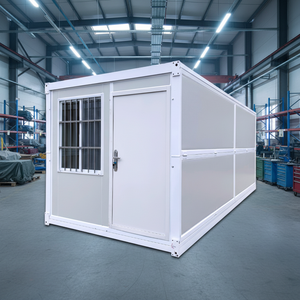 Casa Contenedor Plegable de 20 pies, Transpirable, para Dormitorio, Taller, Oficina en Casa, Hotel, Tienda, Construida con Panel Sándwich de Acero - Product Image 1