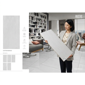 Cotton Gris Ceramic Porcelain Tiles 600x1200mm Grey Marble Floor <b>Wall</b> Tiles for Madagascar Projects - Product Image 2