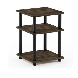 Turn N Buis Eenvoudige Montage Multipurpose Plank Columbia Walnoot Zwart Aquarium Salontafel - Product Image 1