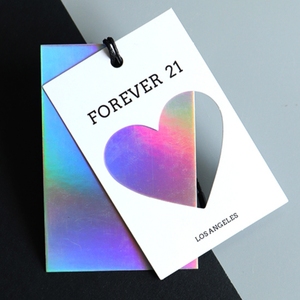 Etiqueta colgante holográfica con logotipo de marca personalizado, etiquetas de precio personalizadas para ropa, zapatos y bolsos para colgar en la ropa - Product Image 3