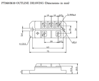 Triphasé DIODE Pont Redresseur Module PT3610 PT368 PT3610T