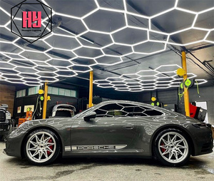 ไฟทรงหกเหลี่ยมรังผึ้งปรับแต่งตามแบบของ Hanyin สำหรับรถยนต์ไฟร้านค้าแบบละเอียดแผงไฟ LED ทรงหกเหลี่ยมสำหรับเวิร์คช็อปรถยนต์ - Product Image 6