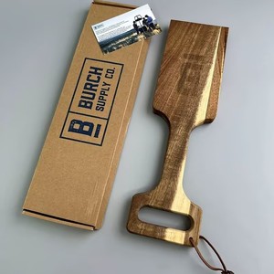 Espátula de madera para limpieza de parrillas de barbacoa con mango, herramienta de limpieza para parrillas de exterior, fácil de limpiar - Product Image 2