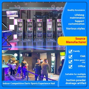 Machine de fléchettes électronique à pièces, jeu de fléchettes à pointe souple LED pour bar, club, centre de divertissement, salle de jeux - Product Image 5