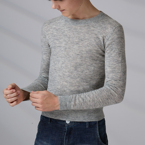 Pull en laine d'alpaga pour adolescents et hommes, fabriqué par ODM, col rond, manches longues - Product Image 5