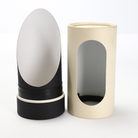 Boîte de présentation en carton avec fenêtre, Tube rond et personnalisé, cylindre en papier, pièces