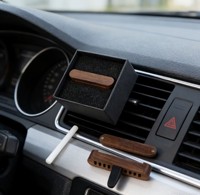 Diffuseur de parfum pour voiture en bois de luxe Prue, évaporation naturelle, parfum longue durée, clip de ventilation, décoration, marque MILANDA, 2 ans