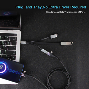 Vcom 15Cm 5Gbps Usb Type C Otg Kabel 3 Output Aluminium Usb 3.0 Hub Adapter Voor Computer Datatransmissie - Product Image 3