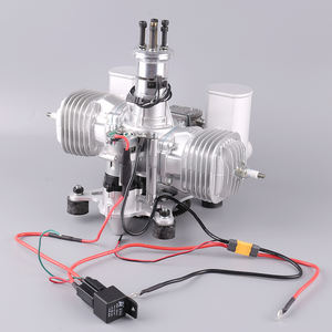 DLE170 ML Metal Ultra Light Dual Cylinder Natural Air Cooled Starting Gasoline High Power Paragliding Model <b>Airplane</b> Engine - Product Image 2