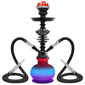 Juego <span class=keywords><strong>de</strong></span> Hookah <span class=keywords><strong>de</strong></span> Doble Tubo, Modelo Más Vendido, Shisha Metálica con Espejo, Kit Completo <span class=keywords><strong>de</strong></span> Accesorios, Pipa para Shisha - Product Image 4