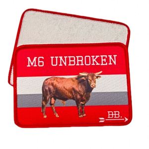 Patchs tissés brodés de perles haute densité OEM avec bordure Merrow, impression par sublimation personnalisée thermocollante pour chapeaux - Product Image 1