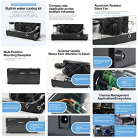 Kit de refroidissement liquide pour PC OCOCOO, bloc d'eau pour processeur, pompe, réservoir, ventilateur PWM silencieux, compact, haute efficacité, OC-AC240, aluminium