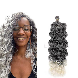 Venta al por mayor nuevo 20 pulgadas 90g largo pelo sintético Hawaii Ocean Wave trenza de ganchillo <span class=keywords><strong>para</strong></span> mujeres <span class=keywords><strong>afro</strong></span> <span class=keywords><strong>niñas</strong></span> extensión de peluca de alta calidad - Product Image 1