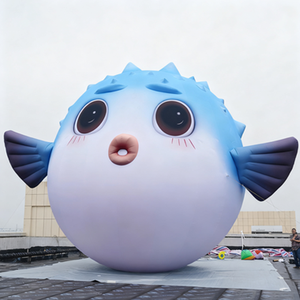 Inflable de Dibujos Animados, Lindo Pez Globo con Boca Hinchada, Logotipo Personalizable, Ventilador Incorporado, Color y Tamaño Personalizables, Animal Inflable para Centro Comercial, Zoológico, <span class=keywords><strong>Camping</strong></span> - Product Image 2