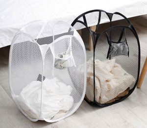 Strong Mesh Pop-Up <b>Hamper</b> Laundry With Durable Handles Solid Bottom Easy to Open and Fold Flat for Storage <b>Gift</b> - Product Image 3