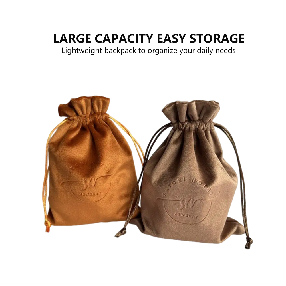 luxury velvet jewelry pouch