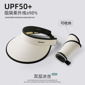 Gorra de Visera de Seda de Hielo UPF50+ para Mujer Mengding, Protección Solar de Ala Ancha, Plegable, para Ciclismo, Viajes y Actividades al Aire Libre de Verano - Product Image 3