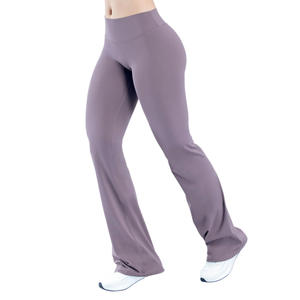 Pantalones de Yoga Lululemon de Pierna Ancha, Cintura Alta, Estilo Flare, Pantalones Deportivos Tejidos para Mujer, para Baile, Correr y Uso Casual - Product Image 1