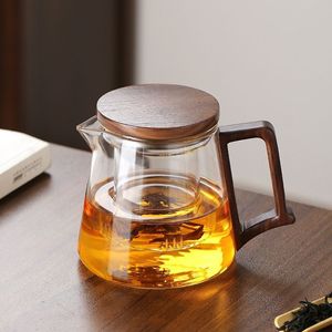 BONTOP Tetera Portátil de Vidrio de Borosilicato de Diseño Clásico de 600ml, Ecológica, Resistente al Calor, con Filtro de Red, Juego de Té - Product Image 2
