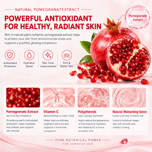 Produits de soin coréens en marque privée, bio, véganes, antioxydants, unifiants du teint, coffret soin à la grenade pour peaux noires - Product Image 3