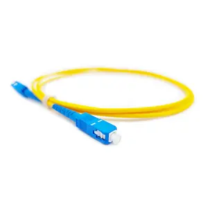 Penjualan langsung dari pabrik serat optik telekomunikasi 3.0mm SC/UPC-SC/UPC G652D kabel Patch serat optik Simplex