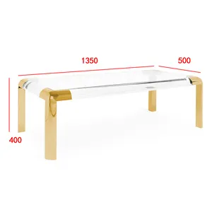 High cost-effective Polygon transparent luxury modern coffee hotel table leisure coffee table