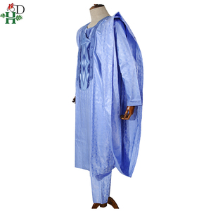 <span class=keywords><strong>Tenue</strong></span> <span class=keywords><strong>Traditionnelle</strong></span> <span class=keywords><strong>Africaine</strong></span> H & D : Ensemble Formel Bazin Riche Dashiki (Chemise, Pantalon, Robe) – Vêtements Africains <span class=keywords><strong>pour</strong></span> Hommes - Product Image 3