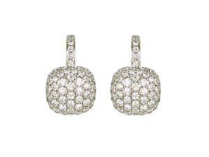 ต่างหูเงินแท้ 925 รูปทรงสี่เหลี่ยมประดับเพชรแบบฝัง ดีไซน์หรูหรา ป้องกันการแพ้ เหมาะสำหรับผู้หญิง - Product Image 4