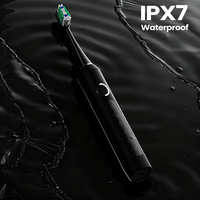 Cepillo de Dientes Eléctrico Sónico Portátil con Certificación IPX7, Cerdas de Nailon Suaves, Recargable, para la Higiene Bucal de Adultos