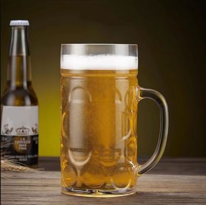 Promotional Clear <b>Plastic</b> AS/PS PC Customized Color Portable Beer <b>Drinking</b> Tumbler <b>Cups</b> Large Capacity Handle Party - Product Image 2