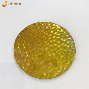 LL257 Antique Brass Copper Hammered 304 Stainless Steel Plate Decorative Bending Cutting Welding for Hotel Commercial Use - Product Image 5