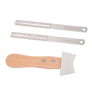 Couteau à rainures <span class=keywords><strong>pour</strong></span> <span class=keywords><strong>guitare</strong></span>, <span class=keywords><strong>grattoir</strong></span> à rainures de chevalettes, outil de réparation de luthier <span class=keywords><strong>pour</strong></span> instruments de musique avec manche en bois - Product Image 6
