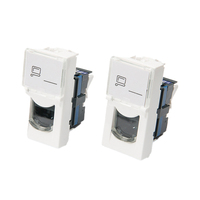 Jack Keystone de Type français, 45x45mm, Legrand style RJ45 CAT6A UTP, promotion Offre Spéciale