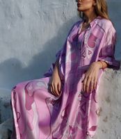 Robe longue ample imprimée à lacets, nouvelle collection, tailles S-XXL, avec un style élégant