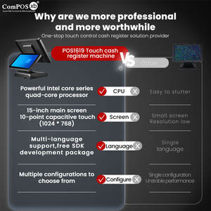 Caisse enregistreuse électronique à prix d'usine, terminal de point de vente intelligent avec écran tactile, terminaux de caisse enregistreuse de bureau - Product Image 4