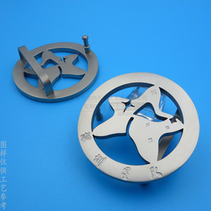 Hebillas de Cinturón con Logotipo Metálico Personalizado, Hebilla de Placa con Patrón de Letras de Acero Inoxidable para Uso en el Lugar de Trabajo PDK20240117 - Product Image 3