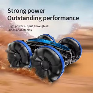 Double Sided Remote Control Aquatic Vehicle New Rolling Rotating Stunt <b>Toy</b> for Kids Metal for Beach Water Amphibious Features - Product Image 4