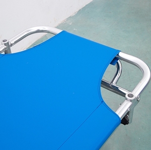 Lettino per Trasferimento Pazienti in Lega di Alluminio con Sponde di Sicurezza, Cinghie e Asta Portaflebo - Barella per Ambulanza - Product Image 5