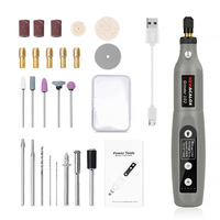 Mini amoladora eléctrica inalámbrica de grado DIY, juego de herramientas, amoladora angular alimentada por batería con Kit de accesorios, Mini grabadores eléctricos