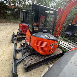 Excavatrice hydraulique Hitachi ZX55USR d'occasion de 5 tonnes - Certifiée CE/TIER4, machine de terrassement peu coûteuse pour l'exploitation minière aurifère - Product Image 3