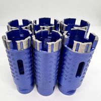 Foret diamanté de 6 à 100 mm avec corps brasé sous vide M14, foret stable pour perçage à sec ou humide de murs en pierre