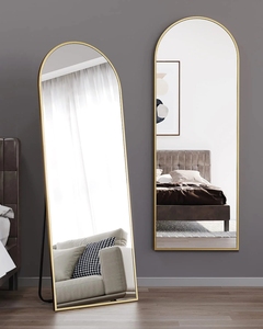 Großhandel Gehärtetes Glas Ganzkörper-Ankleidespiegel, Großer Rechteckiger Schlafzimmer-Standspiegel & Wandmontierter Spiegel - Product Image 1